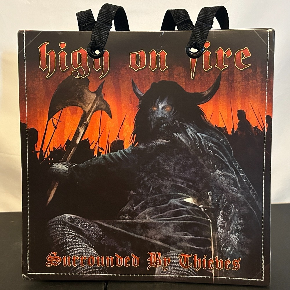High On Fire Band Merch Tote Bag Surrounded By Thieves Metal Album‎ Record Purse